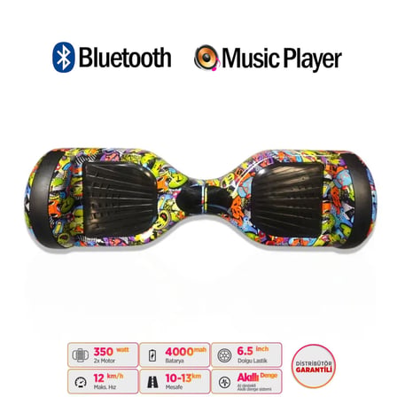 Citymate Elektrikli Kaykay Hoverboard Akıllı Denge 6.5 Inch + HoverKart + Çanta EXTREM PAKET D22