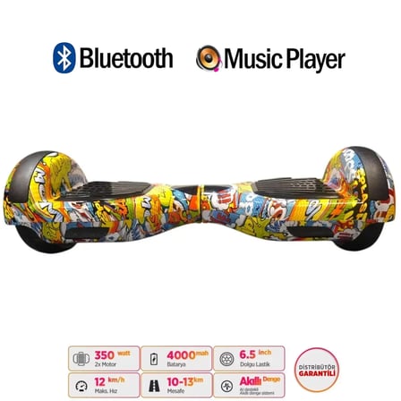 Citymate Elektrikli Kaykay Hoverboard Akıllı Denge 6.5 Inch + HoverKart + Çanta EXTREM PAKET D25