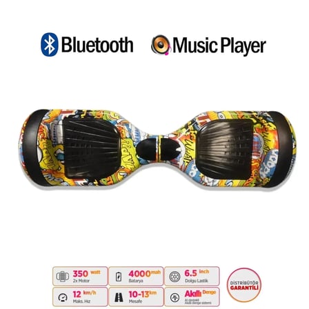 Citymate Elektrikli Kaykay Hoverboard Akıllı Denge 6.5 Inch + HoverKart + Çanta EXTREM PAKET D25