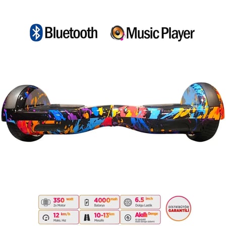 Citymate Elektrikli Kaykay Hoverboard Akıllı Denge 6.5 Inch + HoverKart + Çanta EXTREM PAKET D26