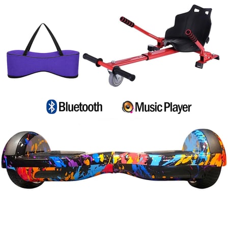 Citymate Elektrikli Kaykay Hoverboard Akıllı Denge 6.5 Inch + HoverKart + Çanta EXTREM PAKET D26