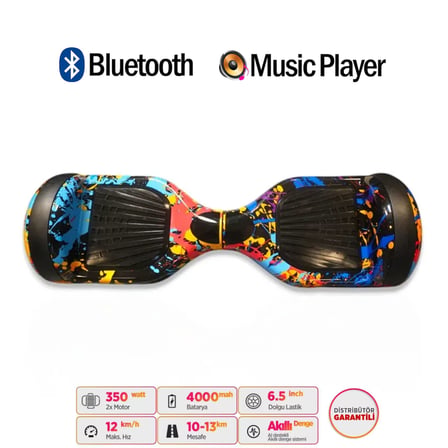 Citymate Elektrikli Kaykay Hoverboard Akıllı Denge 6.5 Inch + HoverKart + Çanta EXTREM PAKET D26