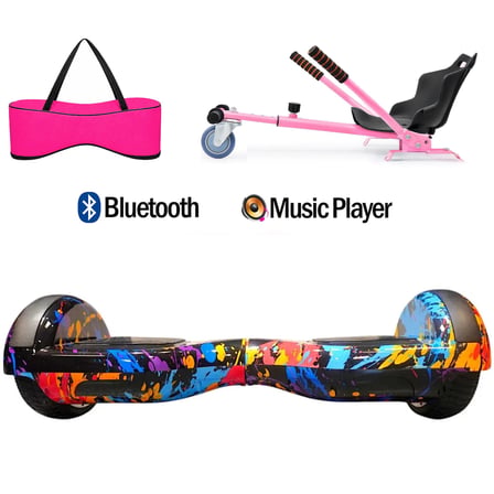 Citymate Elektrikli Kaykay Hoverboard Akıllı Denge 6.5 Inch + HoverKart + Çanta EXTREM PAKET D26