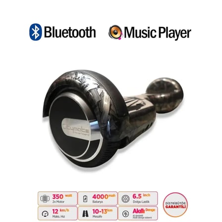 Citymate Elektrikli Kaykay Hoverboard Akıllı Denge 6.5 Inch + HoverKart + Çanta EXTREM PAKET D27