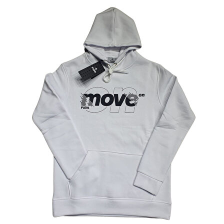 FUBA KAPŞONLU SWEAT MOVE BEYAZ