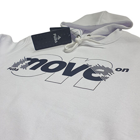 FUBA KAPŞONLU SWEAT MOVE BEYAZ