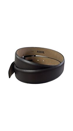 Fossil Koyu Kahve  Klasik 3,5 cm Erkek Kemeri -115cm