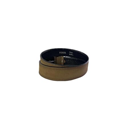 Fossil Taba Desenli Hakiki Deri Spor Erkek Kemeri 4cm-120CM