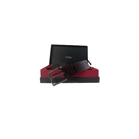Fossil 4cm Koyukahve Hakiki Deri Spor Erkek Kemeri-125CM