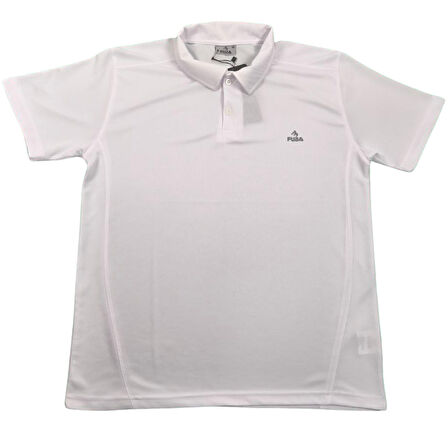 FUBA ERKEK MESH YAKALI BEYAZ TİŞÖRT