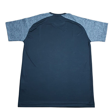 Fuba Erkek Sıfır Yaka Tişört İnt Siyah