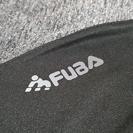 Fuba Erkek Sıfır Yaka Tişört İnt Siyah