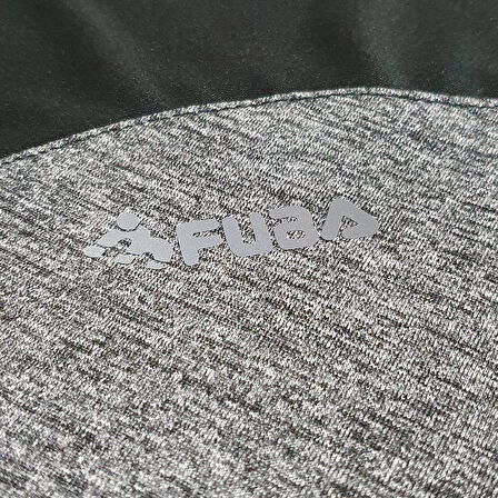 Fuba Erkek Sıfır Yaka Tişört İnt Gri