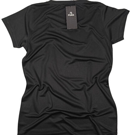 FUBA KADIN 0 YAKA TİŞÖRT SİYAH