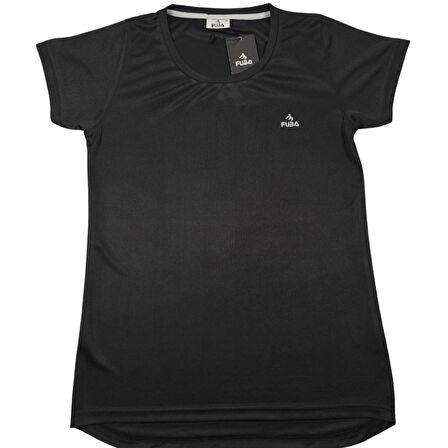 FUBA KADIN 0 YAKA TİŞÖRT SİYAH