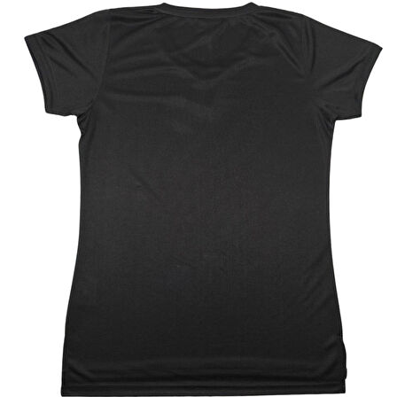 FUBA KADIN V YAKA TİŞÖRT SİYAH