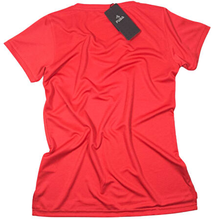 FUBA KADIN V YAKA TİŞÖRT NAR ÇİÇEĞİ