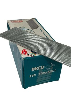 Okçu F50 Brad Havalı Zımba Çivisi 5000 Adet 50 mm