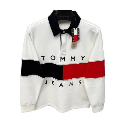 Tommy Jeans Hilfiger Dik Yaka Yarım Fermuarlı Sweatshirt