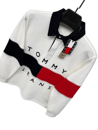 Tommy Jeans Hilfiger Dik Yaka Yarım Fermuarlı Sweatshirt