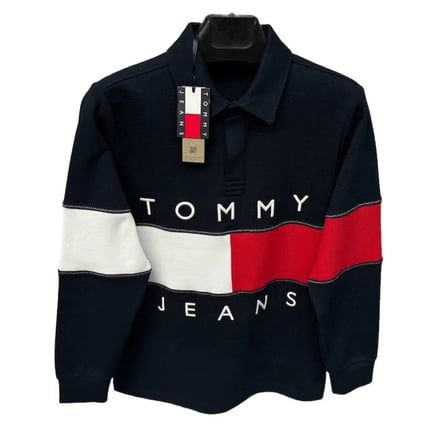 Tommy Jeans Hilfiger Dik Yaka Yarım Fermuarlı Sweatshirt
