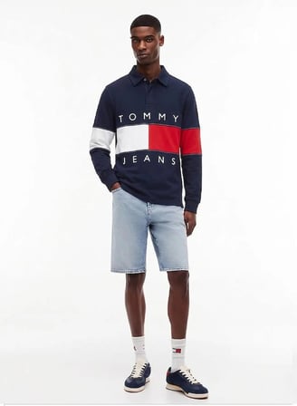 Tommy Jeans Hilfiger Dik Yaka Yarım Fermuarlı Sweatshirt