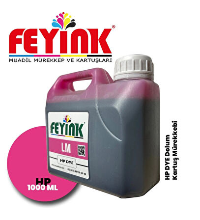 Feyink®Hp Vivera T Plotter DYE Kartuş Dolum Mürekkebi T610/T770/T790/T795/T920/T2300LM Light Magenta