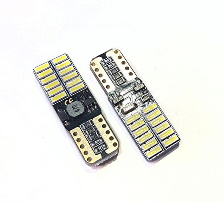 FEMEX T10-24Ledli Yassı Dipsiz Led Ampul Canbus Ultra Parlak 300Lmn