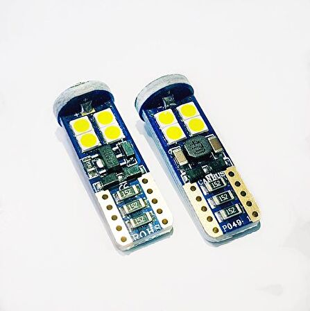 FEMEX Platinum T10 3030 Chip 12Ledli 650 Lumen Beyaz Led Ampul Aktif Canbus