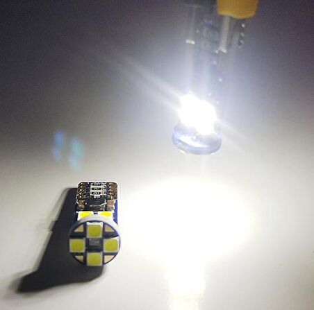 FEMEX Platinum T10 3030 Chip 12Ledli 650 Lumen Beyaz Led Ampul Aktif Canbus