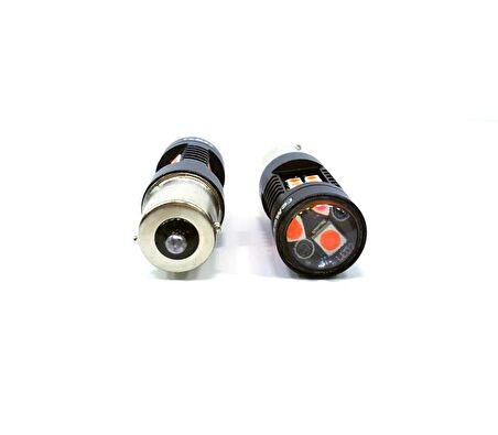 FEMEX Platinum P21W-1156-15W- Tek Duy Led Ampul Kırmızı Mercekli