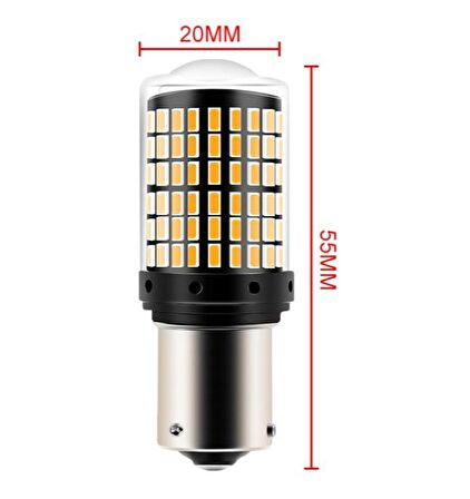 FEMEX Platinum PY21W-1156 BAU15S 150* Tek Duy SİNYAL Led Ampul