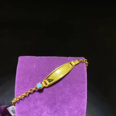 22 Ayar Altın Çocuk Künye Özel Tasarım 2.92gr