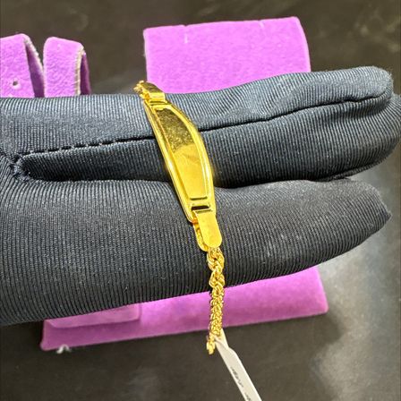 22 Ayar Altın Çocuk Künye Halat Model 2.83gr Hediye Paksoy Kuyumculuk