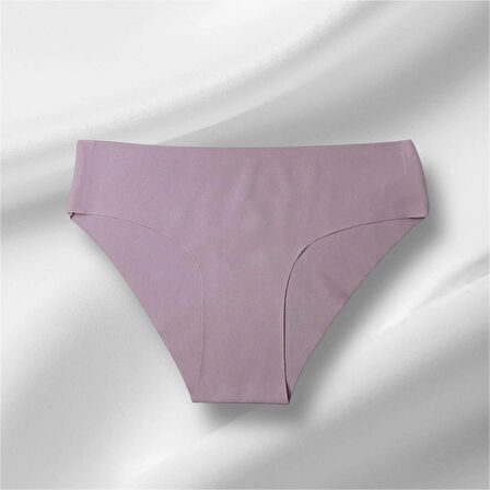 Kadın 3'lü Dikişsiz Lazer Kesim Iz Yapmaz Likralı Bikini Slip Külot