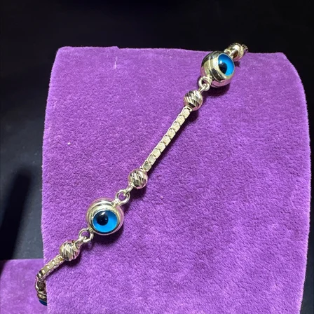 14 Ayar Altın Bileklik göz 6.12gr 19 CM Kadın Hediye
