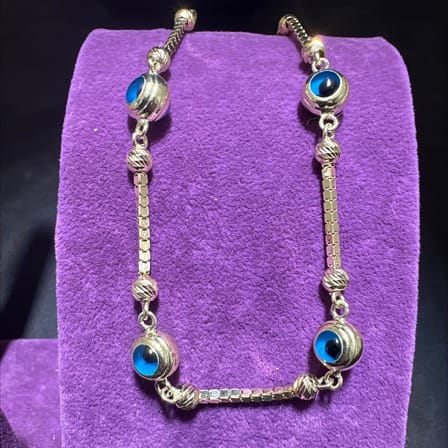 14 Ayar Altın Bileklik göz 6.12gr 19 CM Kadın Hediye