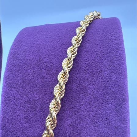 22 Ayar Altın Bileklik halat bi̇lekli̇k 5.49gr 18.5 CM Kadın Hediye