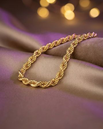 22 Ayar Altın Bileklik halat bi̇lekli̇k 5.49gr 18.5 CM Kadın Hediye