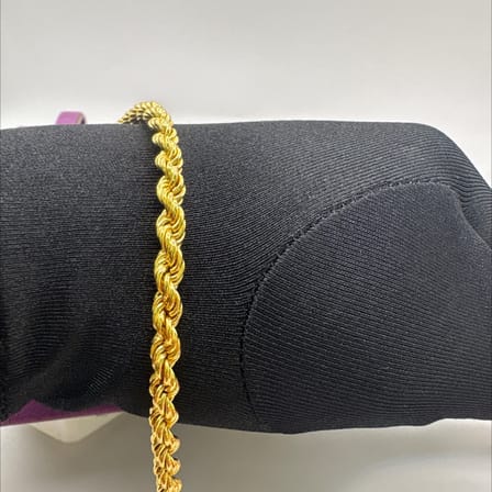 22 Ayar Altın Bileklik halat bi̇lekli̇k 5.49gr 18.5 CM Kadın Hediye