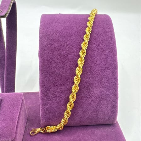 22 Ayar Altın Bileklik halat bi̇lekli̇k 5.49gr 18.5 CM Kadın Hediye