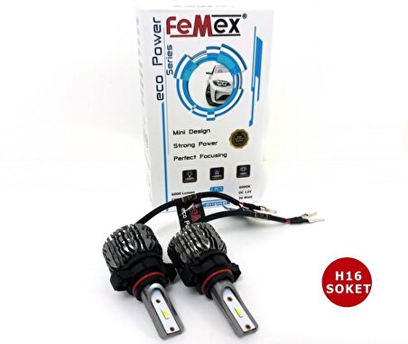FEMEX ECO POWER  H16 PSX24W Simsek Etkili Zenon CSP Led Xenon Led Headlight