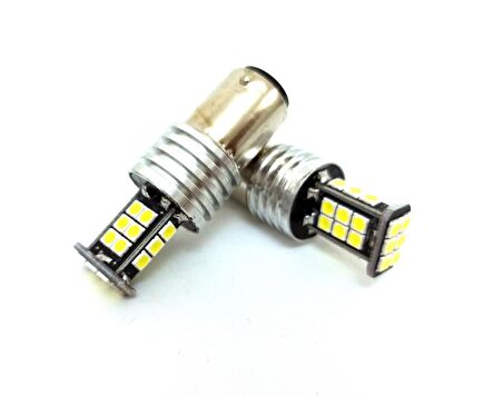 FEMEX P21W Non-Direction 1157 Çift Duy 3030 Chip 24smd Beyaz Led Ampul