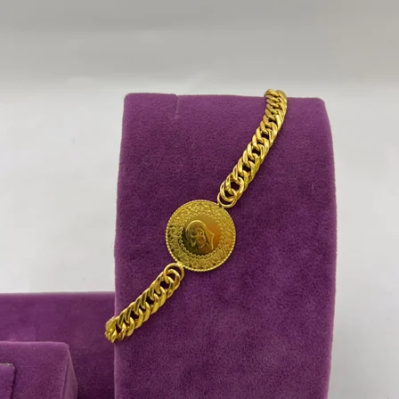 22 Ayar Altın Bileklik Çeyrekli 7.52gr Kadın Hediye