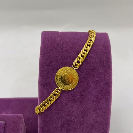 22 Ayar Altın Bileklik Çeyrekli 7.52gr Kadın Hediye