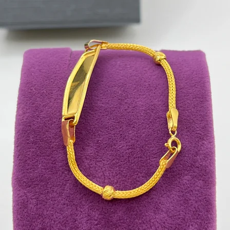 Örgülü Çocuk Altın Takı 22 Ayar 3.03gr 14 cm Hediye