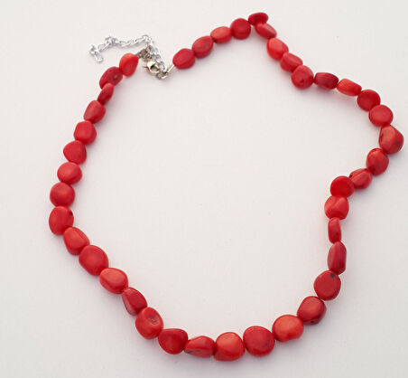 STONEAGE JEWELLERY Kadın Kolye Kırmızı Mercan