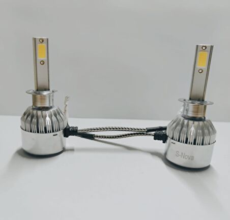 SuperNova Buz Mavi H1 Simsek Etkili Zenon COB Led Xenon Led Headlight