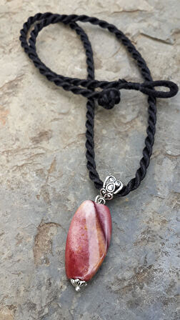 STONEAGE JEWELLERY Jasper Doğal Taş Bayan Kolye