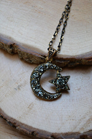 STONEAGE JEWELLERY Ay Yıldız Kolye